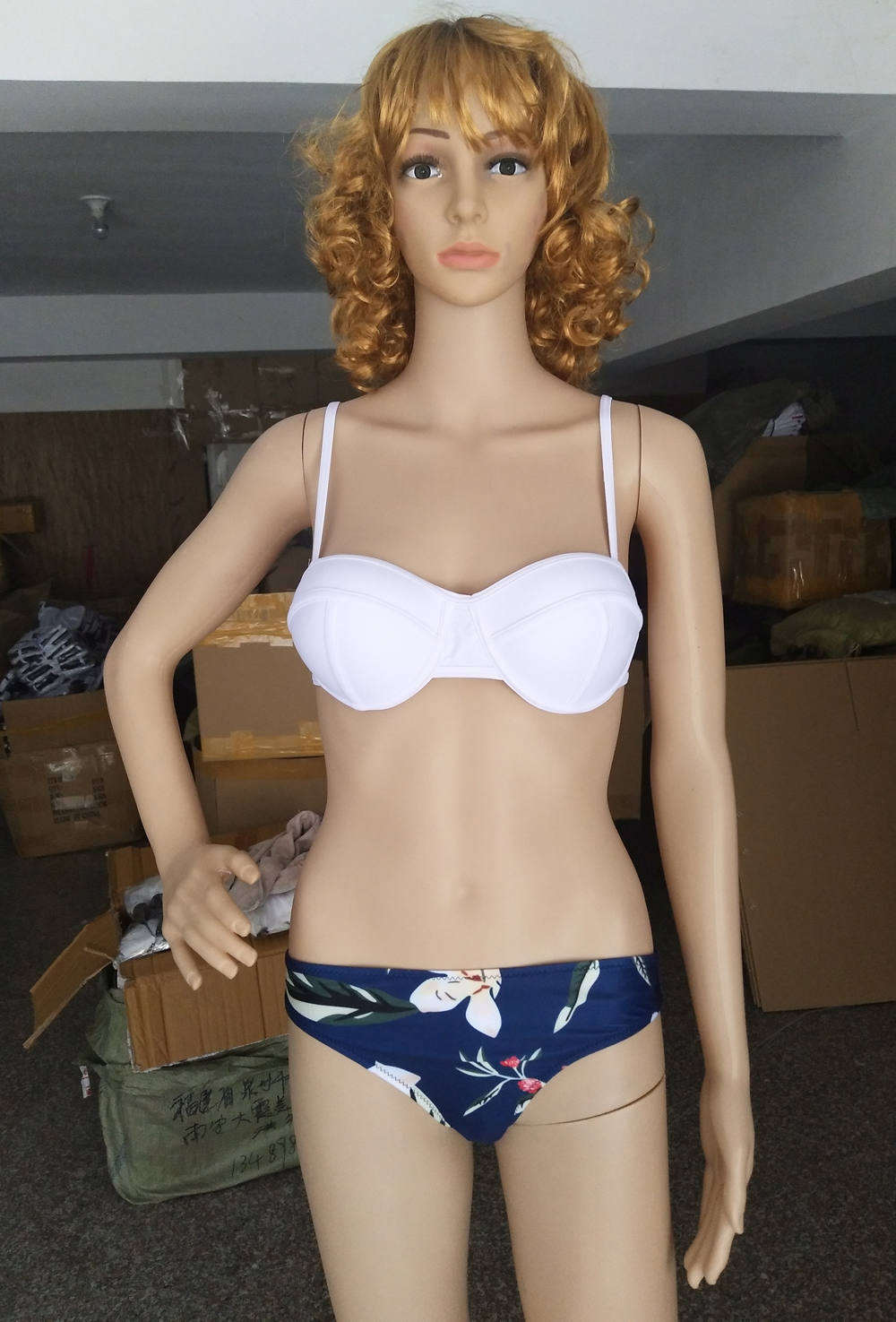 F4492-2 Confetti Garden Lemon Rose  Swimwear